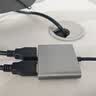 毕亚兹Type-C扩展坞一拖二 USB-C转双口HDMI2.0接头 适用华为苹果笔记本4K60Hz双屏异显/同显拓展转换器 实拍图