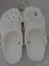 卡骆驰（CROCS）檀健次同款经典洞洞鞋轻便百搭女沙滩鞋包头拖鞋男鞋|10001 白色-100(含智必星) 41 /42(260mm) 实拍图