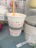 特美居（temeiju）一次性碗食品级450ml*50只 耐高温打包户外野餐圆形纸饭盒 实拍图