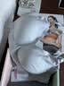 Spring Maternity喜临哺乳文胸孕妇哺乳内衣产后喂奶防下垂时尚聚拢不勒胸无痕抑菌 月静灰+柔肤白（两件装） S-M-L 实拍图