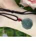 中国黄金（CHINA GOLD）翡翠太极八卦扣项链男女款转运吊坠玉坠生日礼物送女友老婆 翡翠八卦转运扣项链 实拍图