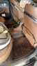 沃丹适用于奔驰E300L GLE350 C260L S400L GLC260L真皮全包围汽车脚垫 咖啡色（环保皮双层脚垫） 21-23款奔驰E260L E300L E350L 实拍图