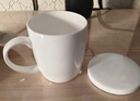 景顺景德镇瓷杯骨瓷简约陶瓷杯子茶杯纯白色水杯定制LOGO牛奶杯咖啡杯 平盖杯（350ml） 实拍图
