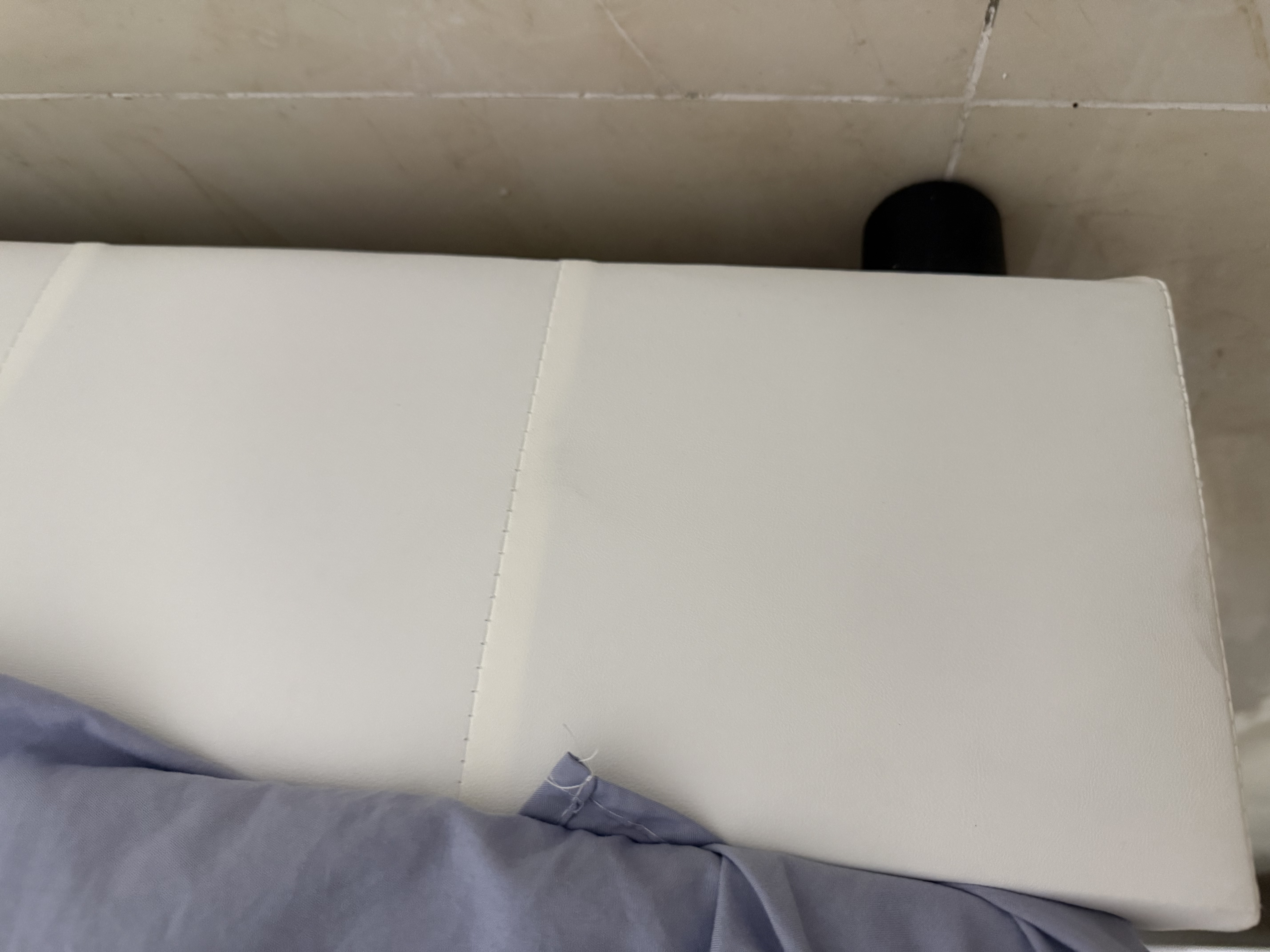茉琪床双人床主卧大床实木床奶油风婚床轻奢皮床小户型软包床 G4米白色（单床） 1.8*2米【每天前30名抢】 实拍图