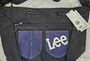 Lee【优惠特价】斜挎包男户外休闲大容量单肩包女通勤邮差包学生书包 蓝黑色（拉链款） 实拍图