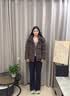 波司登（BOSIDENG）反季秋冬羽绒服女士加厚收腰修身脱卸帽立领休闲百搭外套 旷野棕7E70 M 165/88A 体重约110-120斤 实拍图