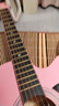 维卡斯（WEIKASI）民谣吉他初学者木吉他单板新手入门练习琴guitar吉它学生男女乐器 38英寸粉红色+礼包【初学推荐】 实拍图