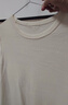 优衣库精纺美利奴羊毛圆领针织衫/短袖女装通勤478335 01 乳白色 L 实拍图