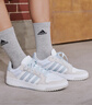 adidas ENTRAP美式校园风运动少年感复古篮球风板鞋男女阿迪达斯 白色/浅蓝/灰色   36 实拍图