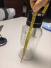 欣美雅（xinmeiya）一键开盖车载玻璃杯大容量水杯男士泡茶杯耐高温茶水分离杯子 商务黑1300ml 茶水分离 便携杯套款 实拍图
