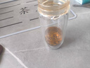 慕馨（moosen）玻璃杯水杯子泡茶杯商务办公防摔隔热定制LOGO便携耐高温刻字纪念 【摔碎终生保赔】黑色300ml 实拍图