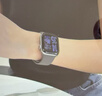 Apple/苹果 Watch S11 智能手表GPS款42毫米银色铝金属表壳雾紫色运动型表带M/L MEUU4CH/B 实拍图