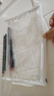 文谷（Wengu）笔袋透明开学必备学生文具盒铅笔文件袋小初中高考试专用大容量防水EVA办公化妆品收纳袋 珍珠白 实拍图