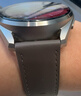 华为（HUAWEI）手表原装watch3丨GT丨GT2丨2e丨Pro丨buds真皮运动氟橡胶原装表带 华为GT3Pro原装表带皮表带灰色-22mm简装 watch3/GT/GT2/GT2E/Pro 实拍图