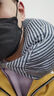 名创优品（MINISO）面包粒子枕U型枕学生午睡枕旅行便携办公室护颈枕生日礼物 蓝灰色 实拍图