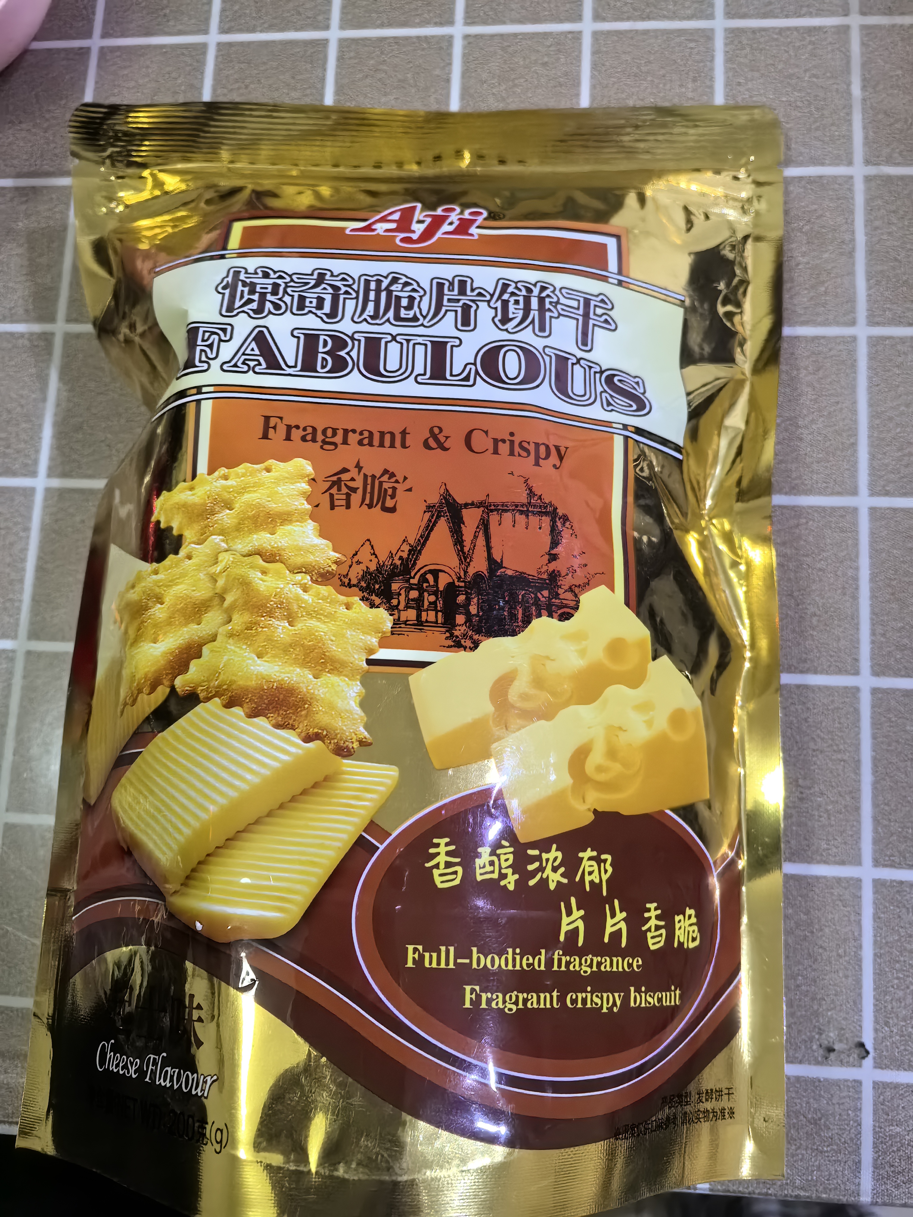 Aji 惊奇脆片饼干 韩式泡菜味200g/袋 零食早餐酥脆可口追剧休闲零食 实拍图