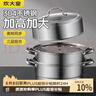 炊大皇304不锈钢三层蒸锅家用复合底汤锅蒸馒头包子可视高拱盖32cm 实拍图