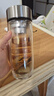富光玻璃杯双层 带茶隔高硼硅玻璃水杯 茶水分离车载泡茶杯子男320ml 实拍图