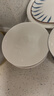 洁雅杰陶瓷碗家用米饭碗釉下彩5.5英寸饭碗小碗面碗餐具套装6只装纯白 实拍图