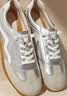 拔佳Bata休闲鞋女春秋商场同款通勤羊皮德训运动鞋木作开车鞋 实拍图
