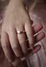 中国珠宝2026新款纯银1克拉钻戒指女情侣订求结婚戒子女生日礼物送女友 实拍图