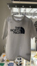 北面（The North Face）【经典款】短袖T恤男宽松棉质半袖户外休闲舒适透气春夏上新款 米白色 M /170 实拍图