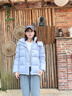 波司登（BOSIDENG）反季羽绒【小蛮腰】羽绒服商场同款女90绒可脱卸帽显瘦保暖外套 【店长推荐】丁香草紫6435 XS 155/80A 体重约100斤以内 实拍图