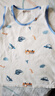 浪莎（LangSha）儿童背心男童夏季薄款棉质背心宝宝T恤内衣打底衫2件装 白+蓝 140 实拍图