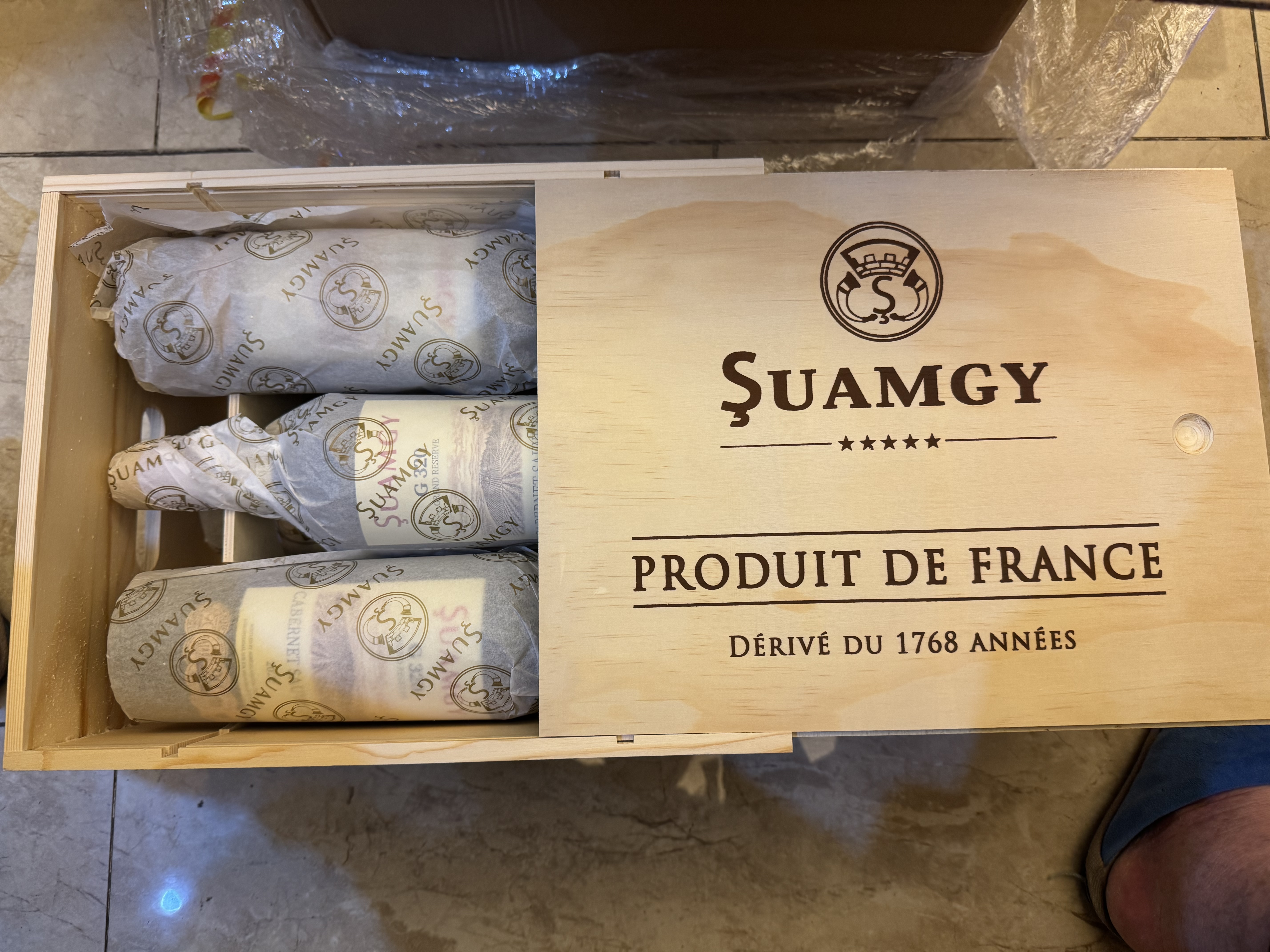 圣芝（suamgy）G320特级珍藏赤霞珠干红葡萄酒750ml*6支整箱礼盒装 原瓶进口红酒 实拍图