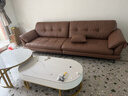 欧派头层牛皮真皮沙发客厅2026新款意式极简高脚小户型直排双人沙发 【升级云端坐感】2.8米多人位|Q弹不塌陷 【舒适版 l 抗菌升级·九防特性猫抓皮MP】 实拍图