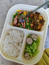 云蕾一次性饭盒带盖餐具食品级加厚快餐打包加厚可微波 实拍图