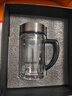 希诺双层玻璃杯带把手高档泡茶杯子男家用办公透明水杯XN-9321 435mL 实拍图