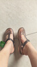 维布伦（VEBLEN）洞洞鞋女款夏季防滑厚底外穿拖鞋软底平跟包头凉鞋水晶果冻沙滩鞋 茶金色 36 正码正拍 实拍图