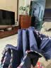 天堂伞 加大雨伞三折 经典商务伞格纹10骨加大雨伞男女 藏青 实拍图