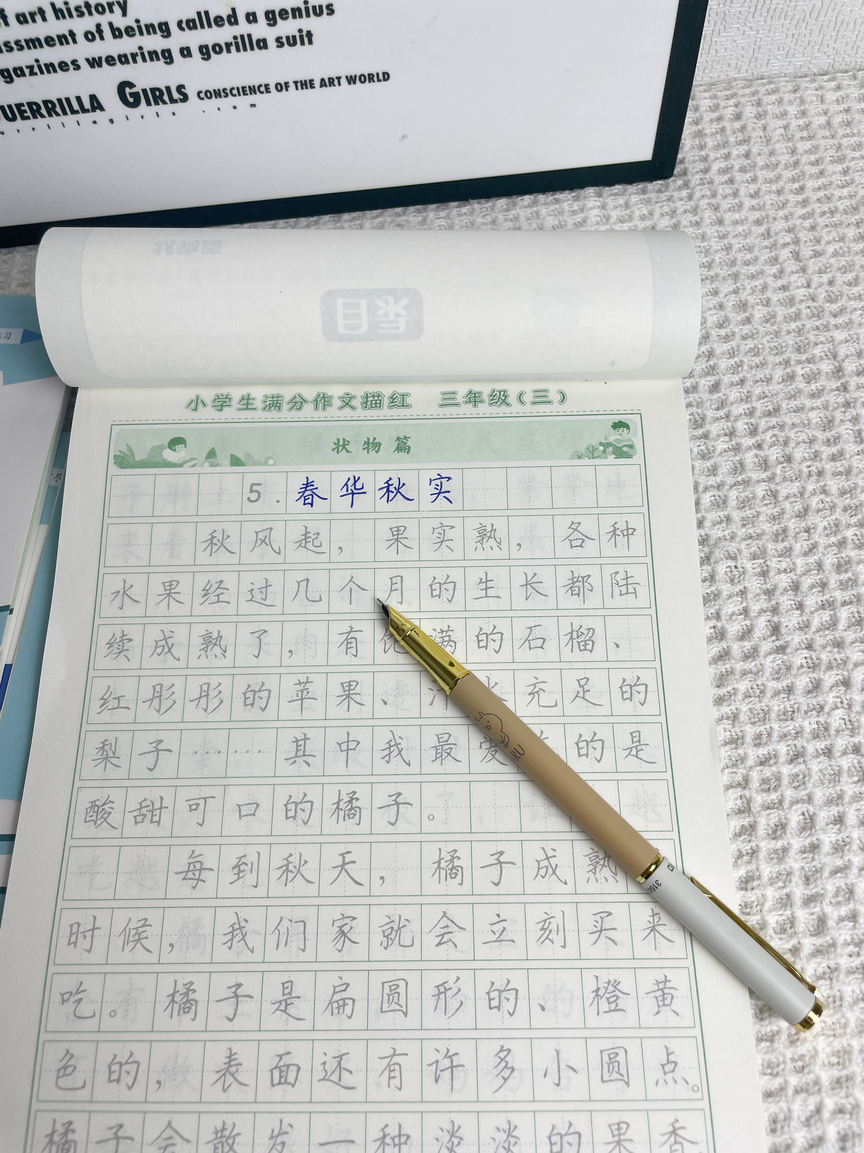 六品堂满分作文练字帖小学生专用字帖三年级语文每日一练好词好句优美句子积累练习钢笔硬笔书法练字本 实拍图