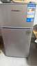 华宝小冰箱小型家用出租房用冷藏冷冻两用一级能效节能省电迷你宿舍寝室办公室二门电冰箱 【一级能效】68L银色【全国联保】 实拍图