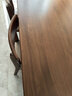 源氏木语实木餐椅橡木电脑椅软包休闲靠背椅(黑胡桃木)0.43米软包椅烟栗棕 实拍图
