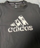 阿迪达斯（adidas）短袖t恤男士夏季跑步健身运动衣快干衣透气男装T恤  黑白 L 实拍图