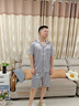 俞兆林冰丝男士睡衣夏季薄款短袖短裤家居服男生夏天大码26年新款套装 NSCBF-银灰色 【短袖短裤套装】 XL 男【推荐120-140斤】 实拍图