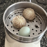 小熊（Bear）不锈钢电煮锅 电蒸锅  宿舍多功能锅小电锅 0涂层蒸煮一体可预约 小型1-2人用分体式 C12N7 配蒸笼 实拍图