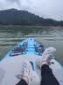 蓝科充气桨板冲浪板浆板电动推进器水上钓鱼板SUP划水板浆板船漂浮板 【超宽多功能板】熔汐蓝（钓鱼拍照样样精通） 实拍图