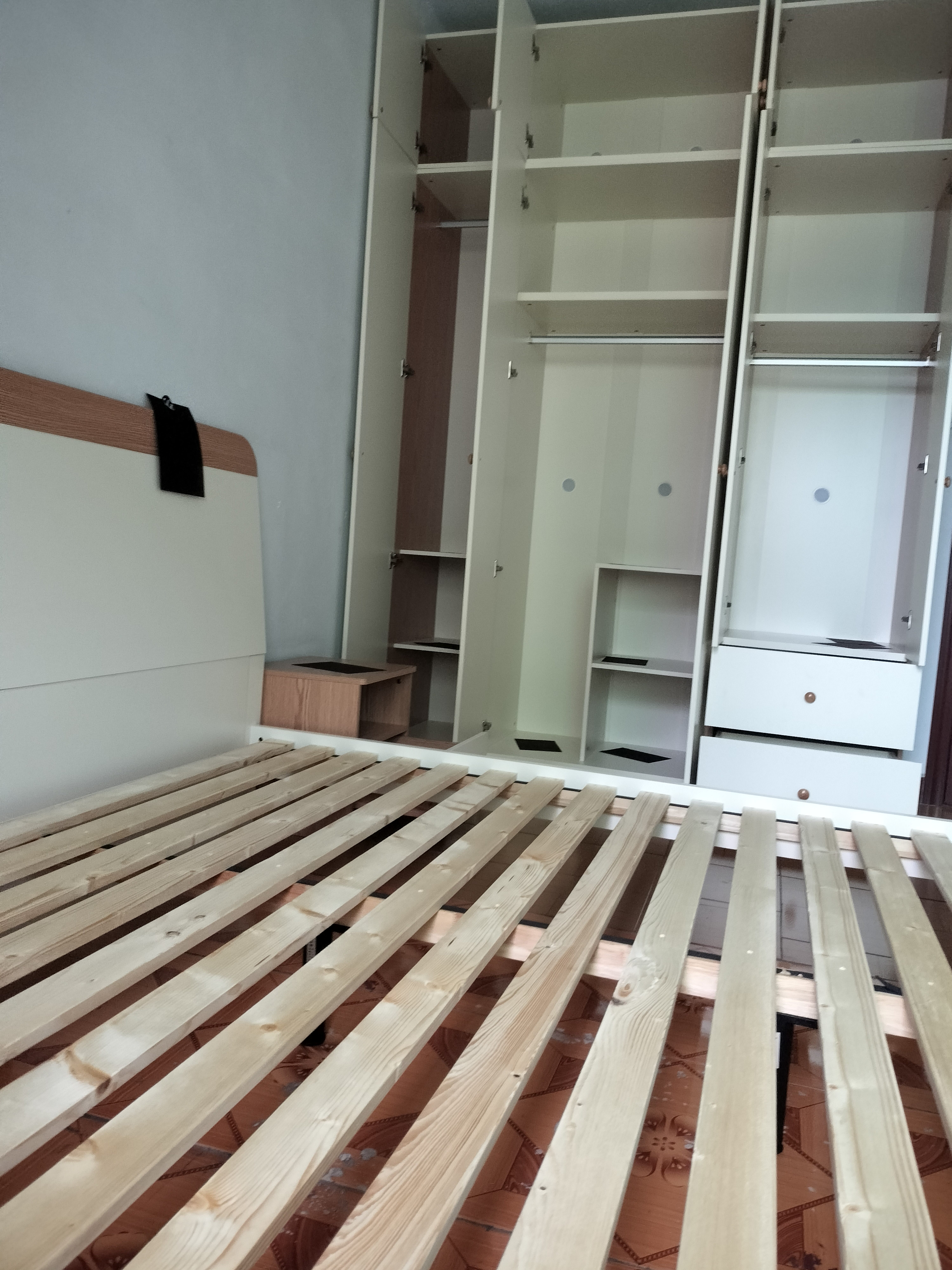 全友（QUANU）家居奶油芝士系列双人床小户型家用主卧室齐边大床含床垫组合家具 【高脚款 | 升级实木排骨架】单床+床头柜*2+65K床垫 1.8x2米 实拍图