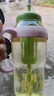 【京东物流】水杯冰霸吸管杯高颜值学生茶水分离大容量杯子 肚肚杯1个-浅绿色 实拍图