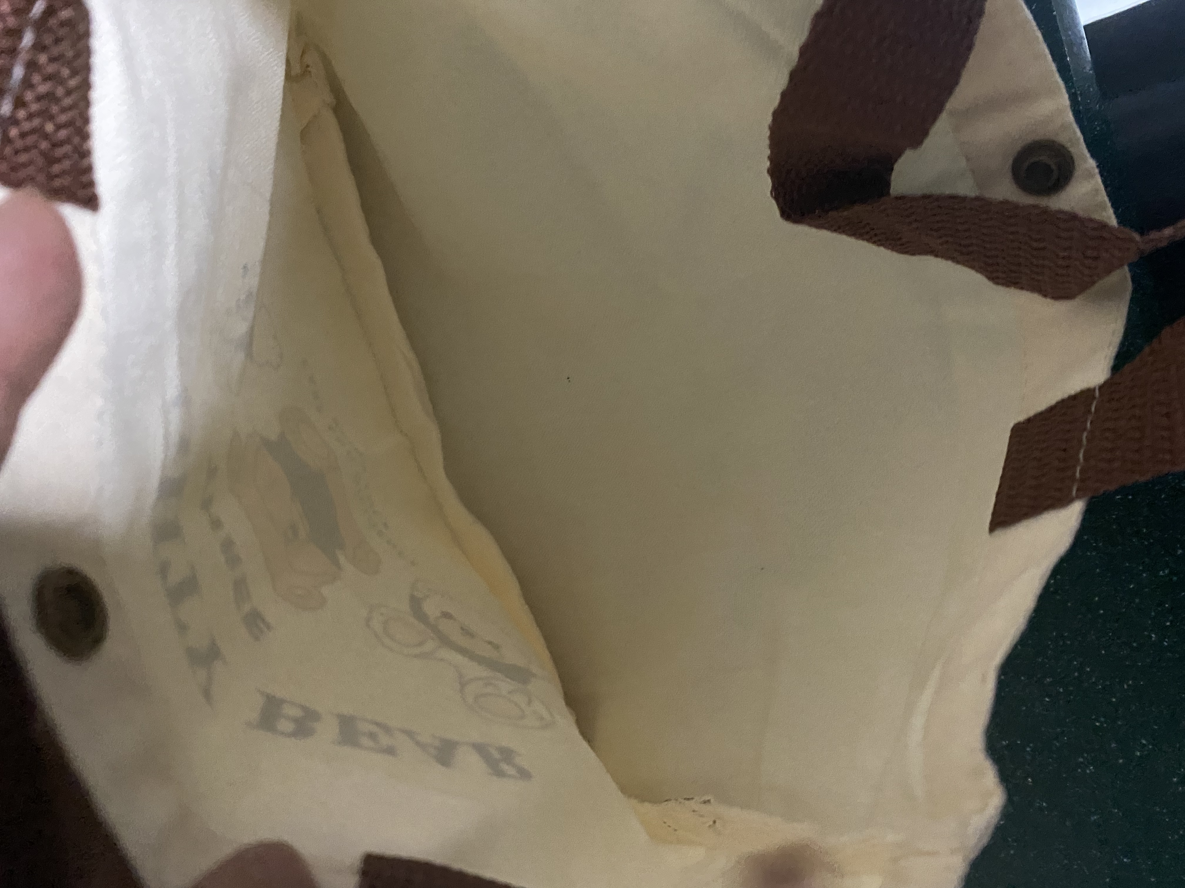 新款手提包帆布手提袋百搭上班帆布包小熊外出便携学生上班便当包 三只小熊 实拍图