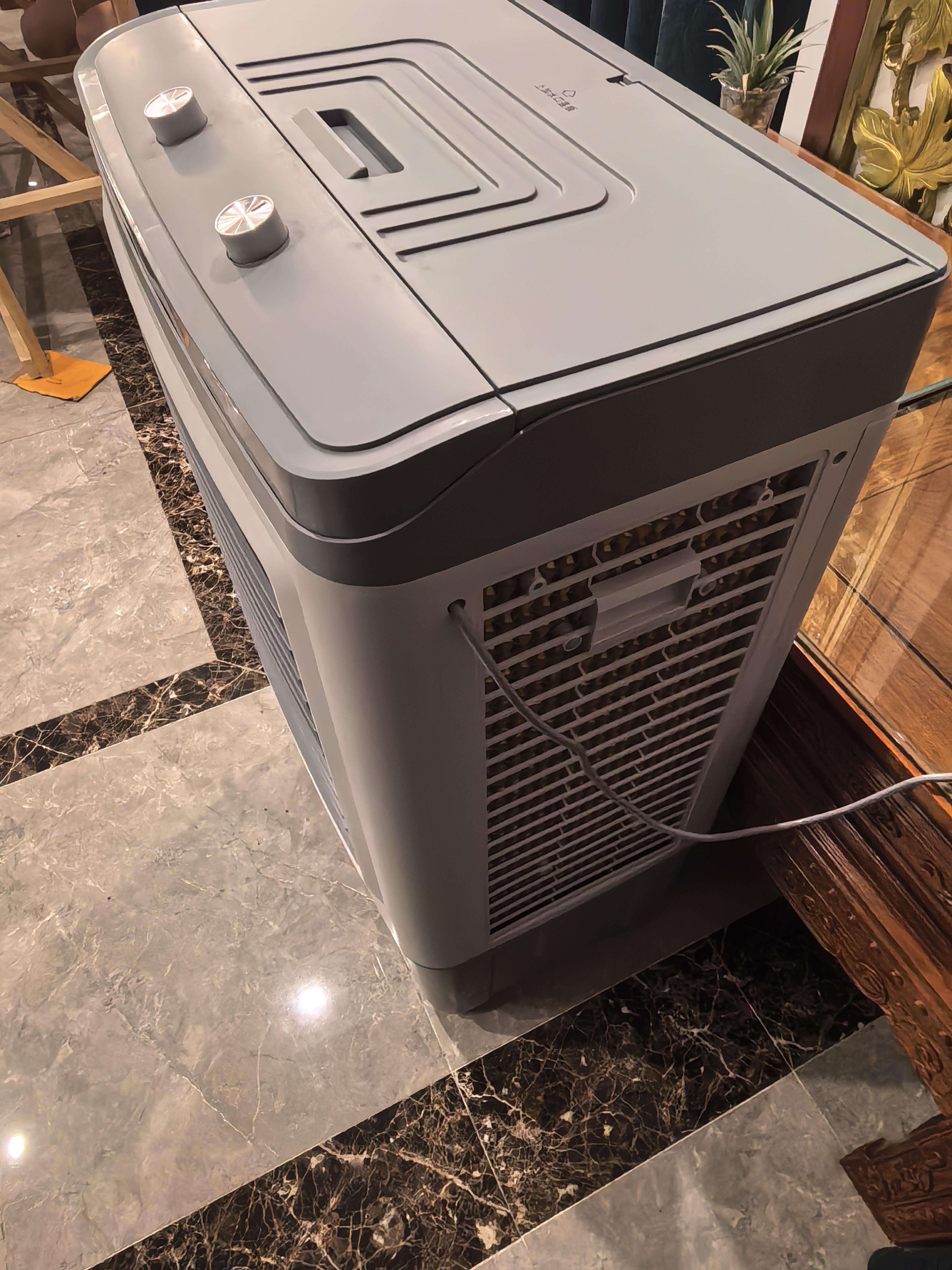 奥克斯（AUX）工业冷风机家用空调扇移动制冷风扇制冷器水冷空调加水小空调商用冷风扇 50L商用/工业用机械款（中型加宽）838B 实拍图