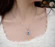 老凤祥蓝眼泪银项链女生新款吊坠轻奢七夕情人节礼物女友老婆浪漫走心 实拍图