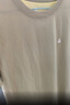 杰克·琼斯（JACK&JONES）26年男装四季打底T恤男士凉感透气多色情侣款短袖t恤水洗不易走形 晨灰色A04 S 170 实拍图