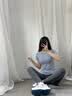 木林森（MULINSEN）跑步运动套装瑜伽服女休闲健身服普拉提短袖透气两件套修身 实拍图