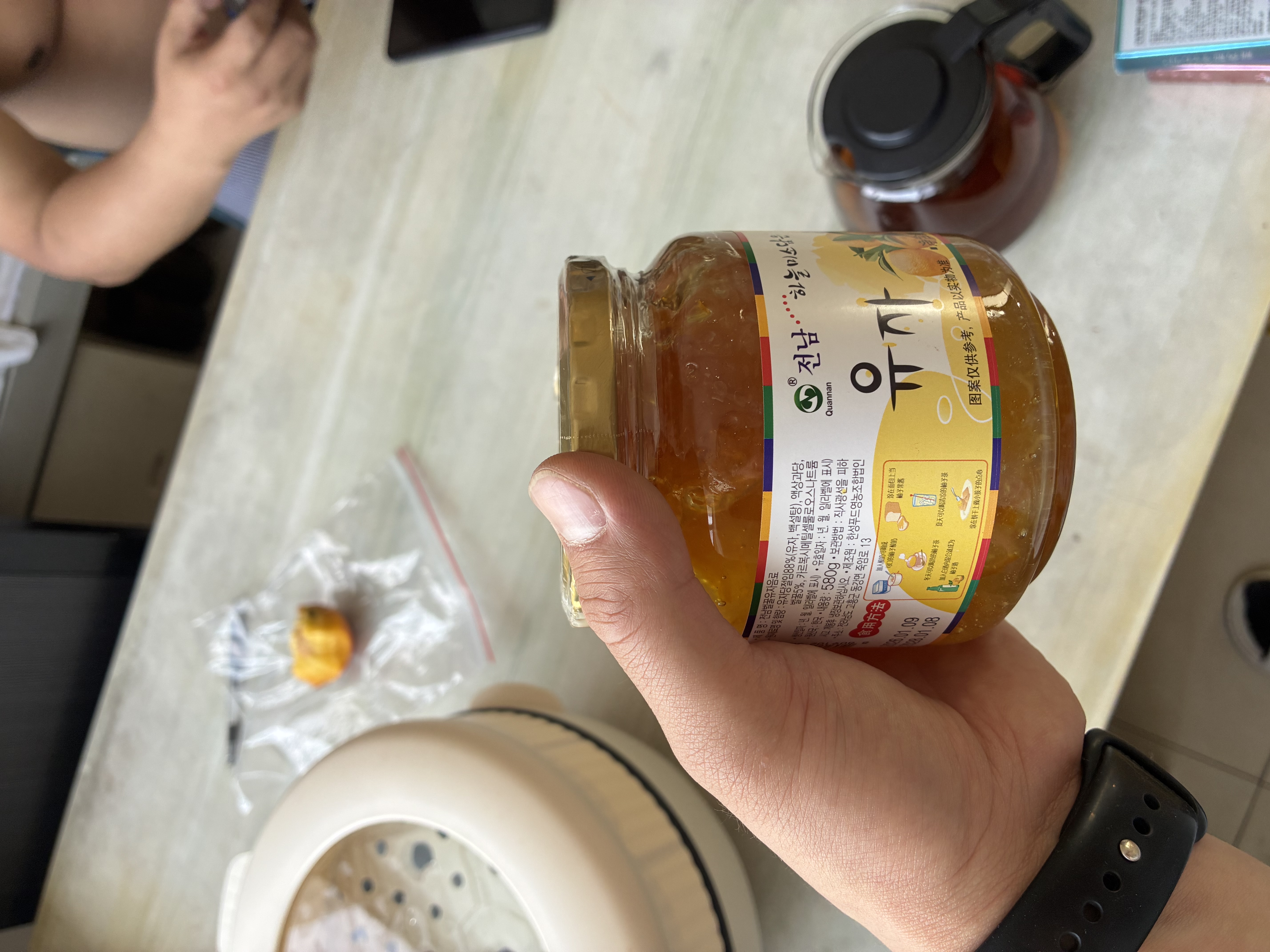 全南蜂蜜柚子茶580g 韩国进口果酱VC水果茶冷热冲饮冲调饮品 实拍图