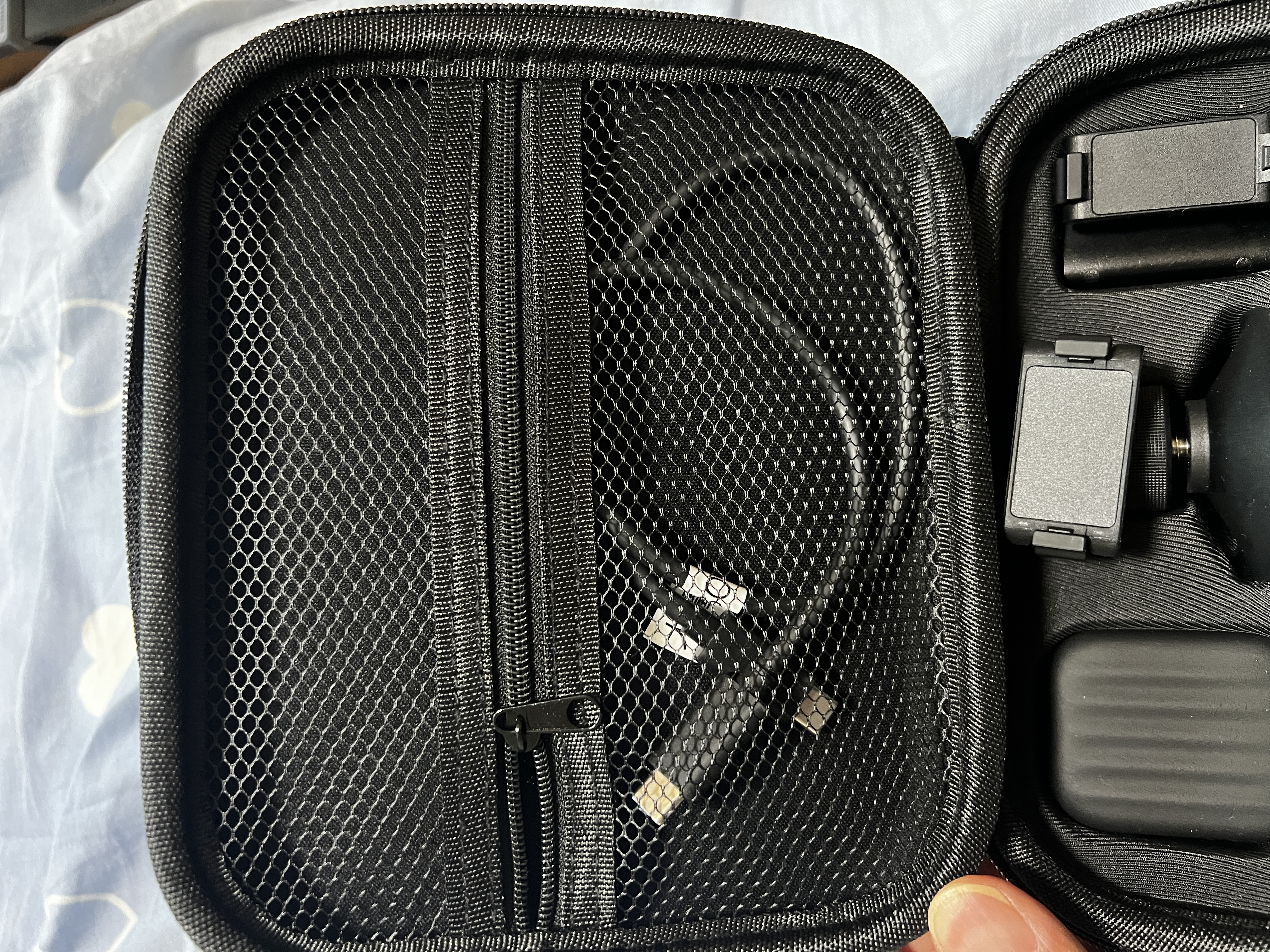 毕亚兹适用于大疆Nano收纳包nano标准套装收纳包运动相机配件收纳包便携手提包防摔防水保护套黑色XJ26 实拍图